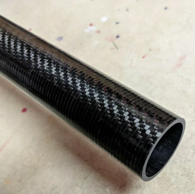 Carbon Fiber Tube Twill Weave 1.50 x 1.75 x ~30 inch (may have one end untrimmed