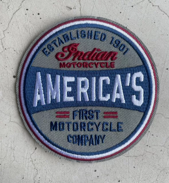 Ecusson Patch Brode Indian Motorcycle 1901 Thermocollant Biker