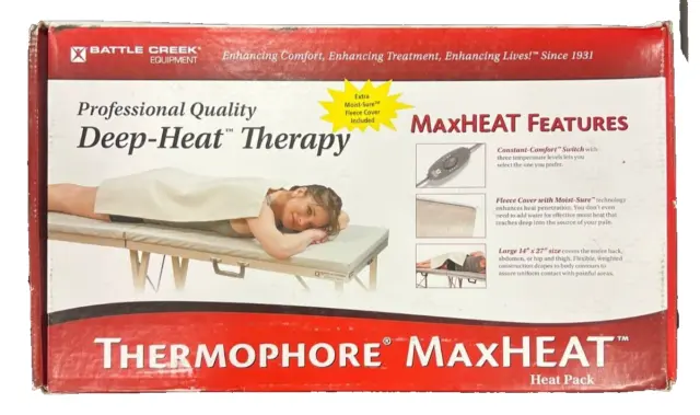 Thermophore MaxHeat Arthritis Pad Moist Heating Pad Size Large 14" x 27" - Mo...
