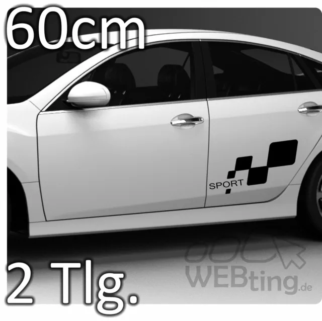 60cm Seitenaufkleber Text Racing Carstyling Renault Sport Autotattoo Aufkleber 1