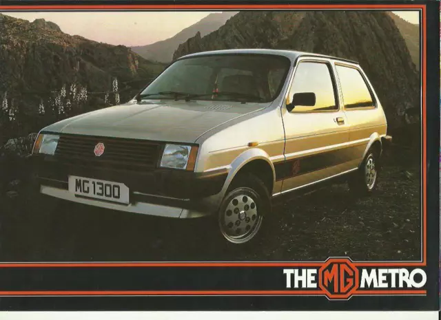 MG MINI METRO 1300 SALES BROCHURE EARLY 80's