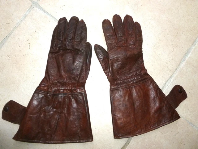 Gants Militaires Labbé Vendôme Taille 8 - Bleu, Jamais Portés, Pour Aviateur