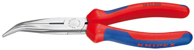 Knipex 2622200SBA Chain Nose Side Cutting Pliers (Stork Beak Pliers) w/Grips 8"