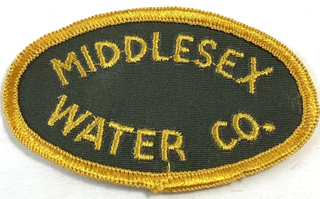 PATCH MIDDLESEX WATER Company Embroidered Hat/Jacket/Shirt Sew-On/Iron ...