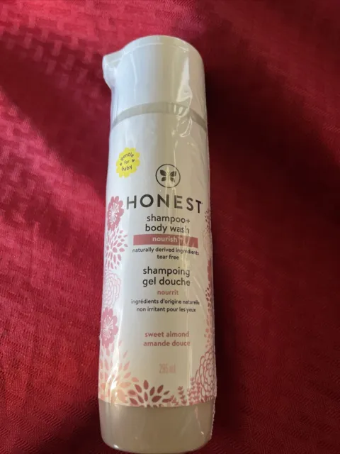 The Honest Co. ~Shampoo + Body Wash ~Gently Nourishing ~Sweet Almond ~10 Oz