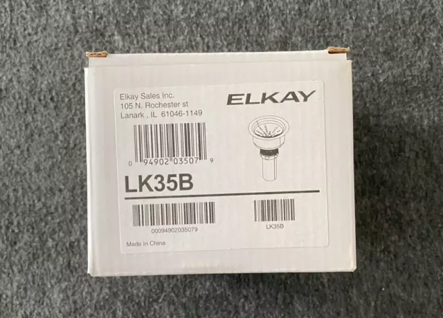 Elkay 3-1/2" Drain Fitting Type 304 Stainless Steel Body/Finish Strainer Basket