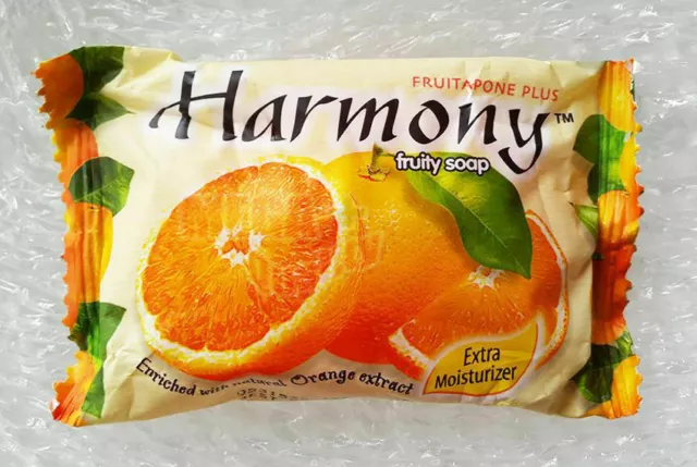 Harmony Fruity Soap Bar Fruitapone Plus Enriched with Natural Orange Extract 75g