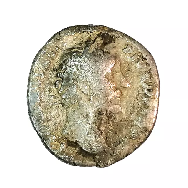 Roman Silver Denarius Coin of Antoninus Pius (138-161 AD )