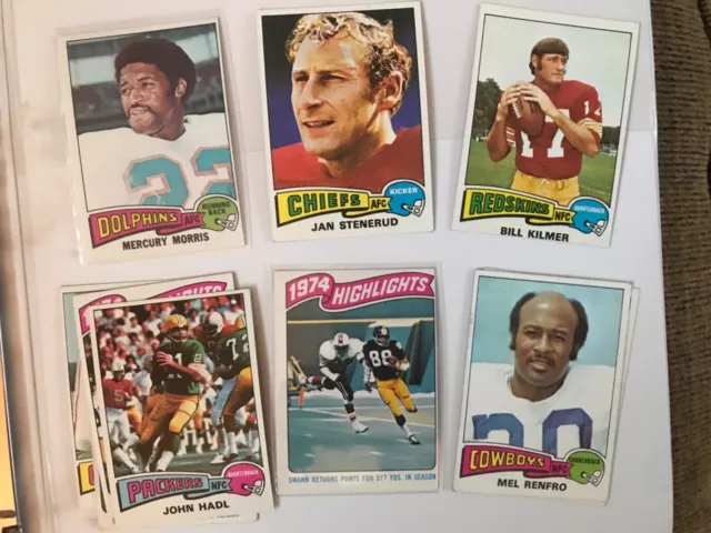 1975 Football Topps FREE Shipping YOU PICK UPDATED APRIL 2024 Multi Discount