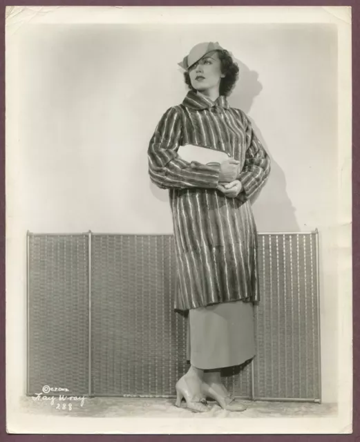 Fay Wray Elegant 1930 Winter Coat Hat Flapper Girl Vintage Glamour Photo J787 139 00 Picclick