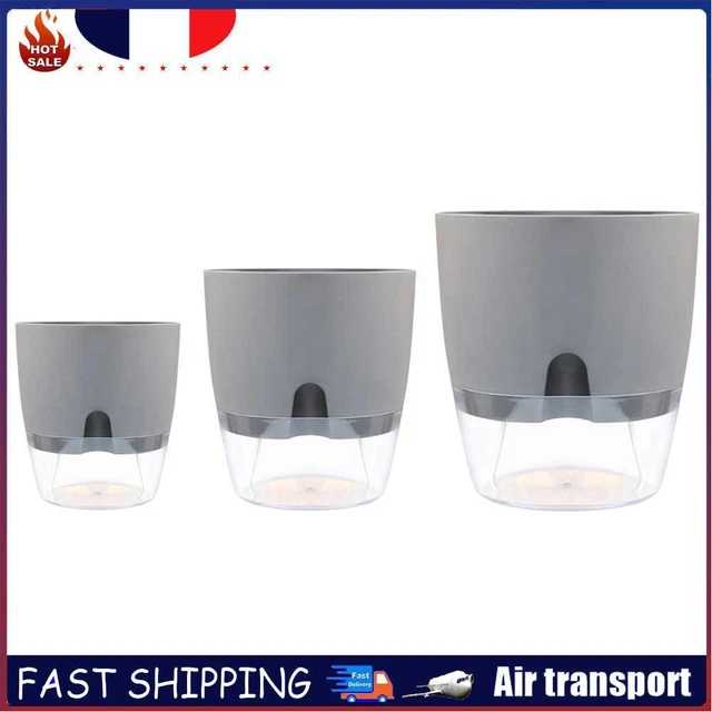 Flower Plant Vase Self Watering Planter Planting Flower Pot Water Storage Basin