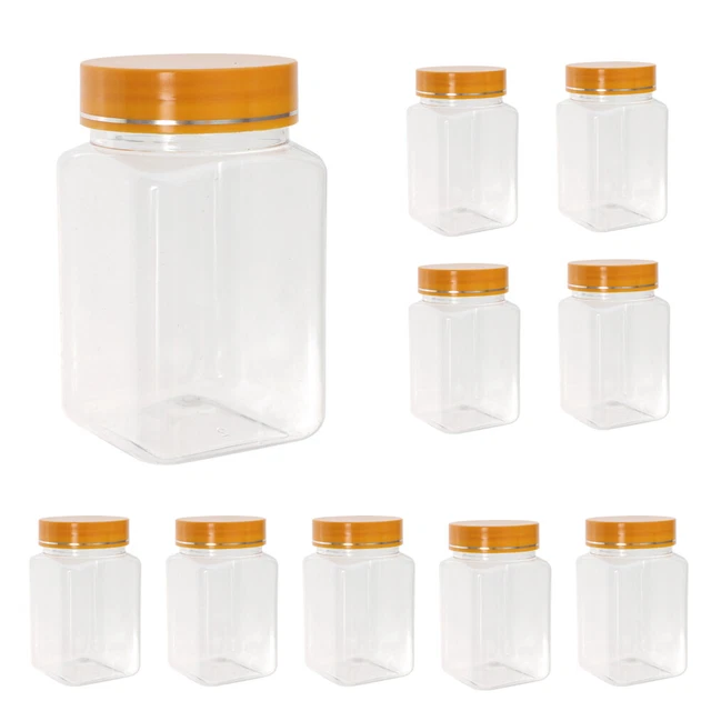 10 Pcs Boîte Pot De Miel Pour Animaux De Compagnie Distributeur De Verre Caviar