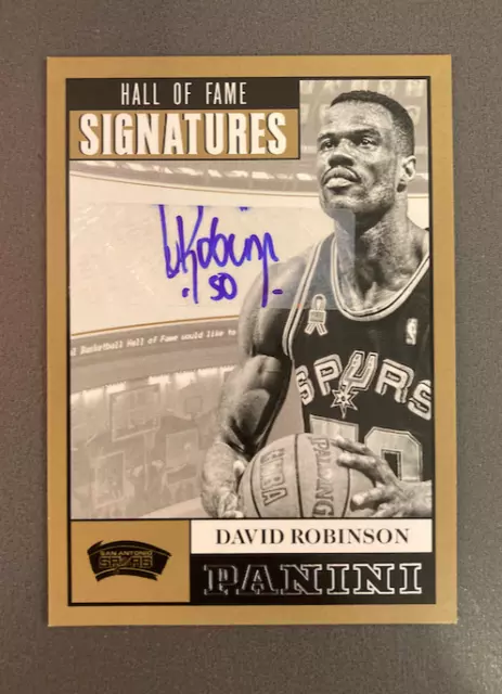 David Robinson 2012 Panini Hall Of Fame Auto 13