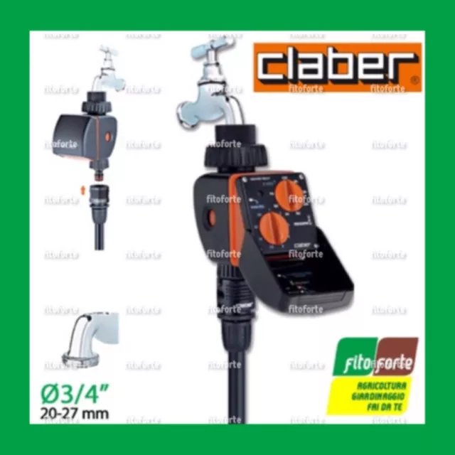 Programmatore Elettronico Claber Select Centralina Timer A Una Via 2 Manopole