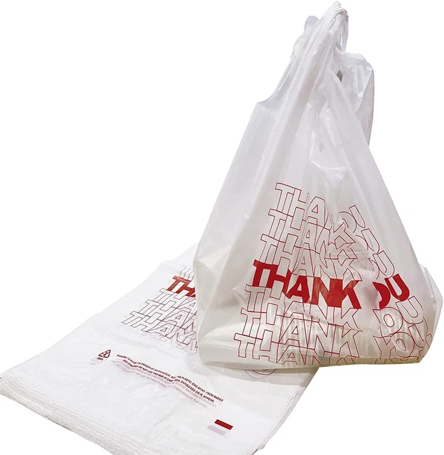 Shopping Thank Reusable and Disposable Grocery Bags Measures 11.5" X 6.25" X 21"
