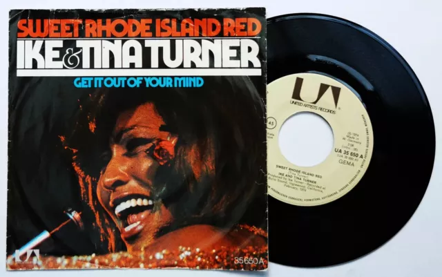 TINA TURNER 7" IKE & Sweet Rhode Island Red / Get It Out GERMAN 1974 Orig. VINYL