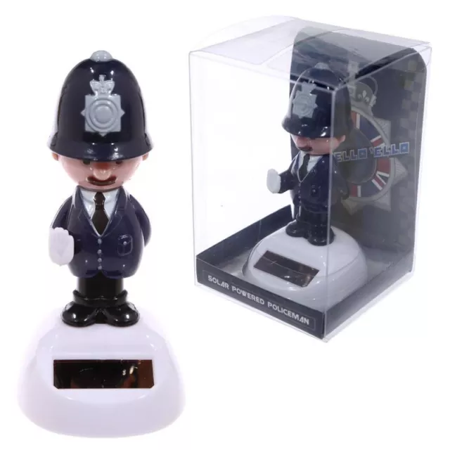 Policía británico Solar Pal juguete de escritorio de baile con movimiento solar