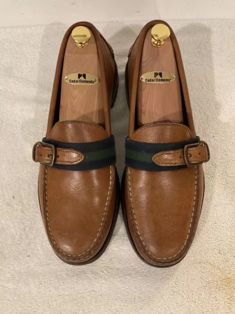 Vintage Polo Ralph Lauren Loafers Buckle Mens Sz 10 D Made In Maine USA