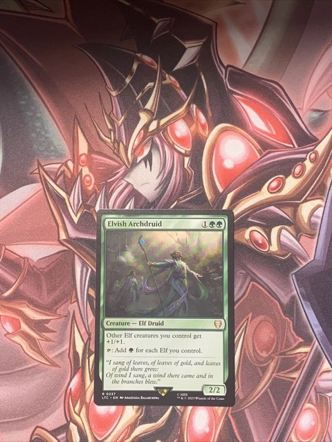 Elvish Archdruid 0237 Non-Foil Rare - LOTR Commander MTG Card Near Mint  Condition