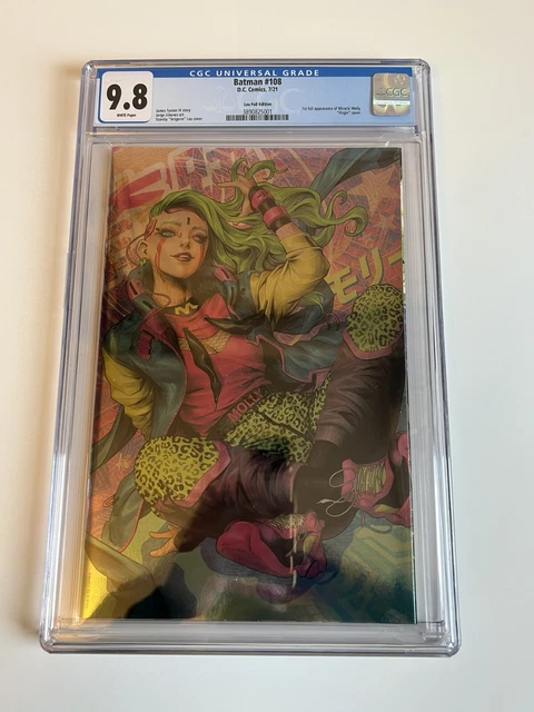 Batman #108 - CGC 9.8 - DC Artgerm 1st app Miracle Molly 1:50 Lau Foil Variant 