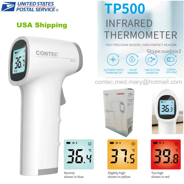 Non Contact Digital IR Infrared Forehead Thermometer Gun Adult Body Temperature