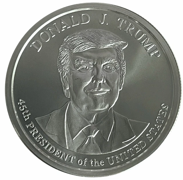 2oz 999 SILVER Bullion Round/Coin Donald Trump USA Eagle