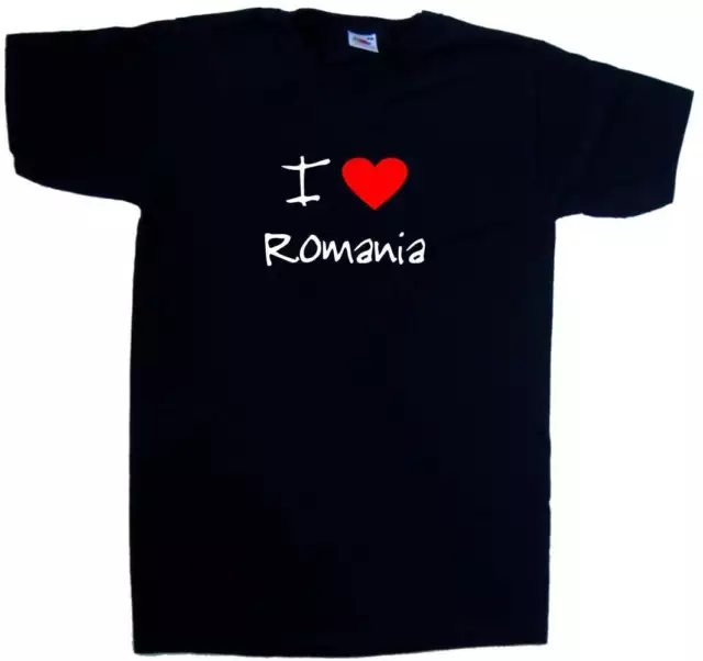 I Love Heart Romania V-Neck T-Shirt