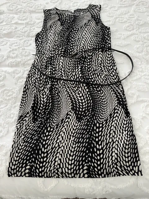 Women’s Jane Lamerton Print Dress - Black & Cream - Size 16