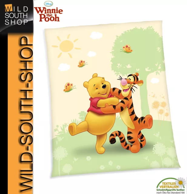 Disney  Winnie the Pooh Baby Decke Fleecedecke Kuscheldecke 130x160 NEU Herding