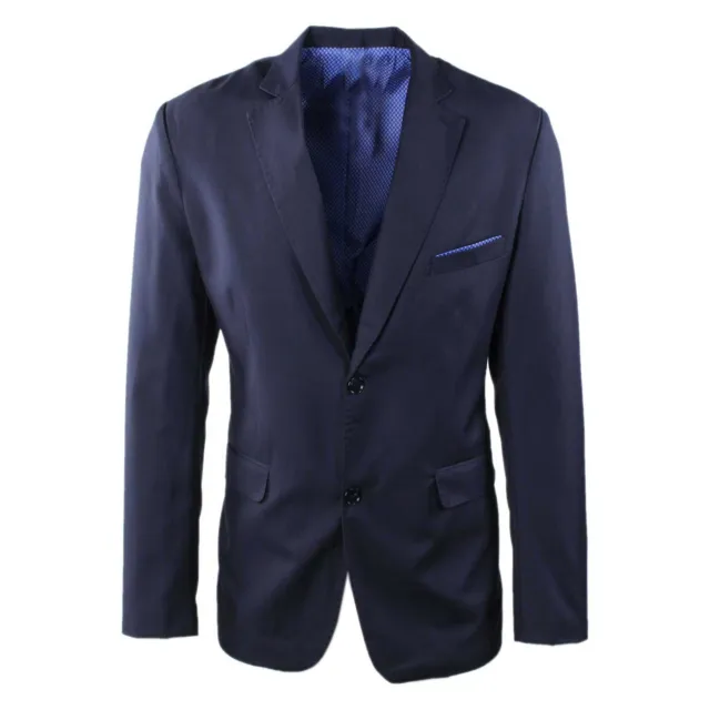 Giacca Uomo Elegante Blu Sartoriale Blazer Slim Fit Classica Cerimonia