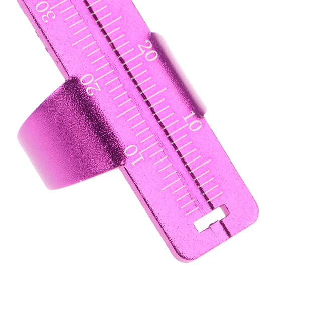 Dental Stainless Aluminum Alloy Endo Ruler Measuring Scale Ring