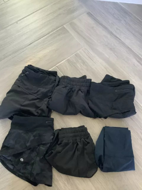 Lot Of 6 Lululemon Shorts / Skirts Womens Size  6 And 4