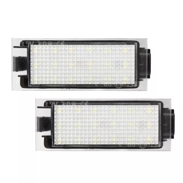 2x Feux Plaque Dimmatriculation LED Pour Renault Megane MK3 Clio Twingo Master