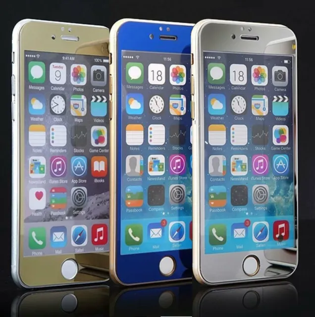 Mirror Effect Color HD Tempered Glass Screen Protector For iPhone 6  6 Plus