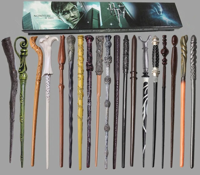 HARRY POTTER HERMIONE Dumbledore Voldemort Boxed Magic Wand Collection