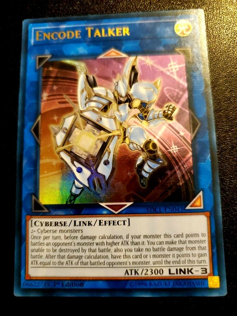 Yugioh! 1-Encode Talker-Ultra Rare-1St Edition-Sdcl-En041