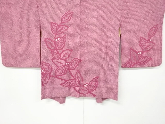6727284: Japanese Kimono / Vintage Haori / All Shibori / Leaves