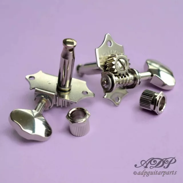 Mecaniques Gotoh Nickel SE780-06M Boutons Butterbean 3+3, 1:15