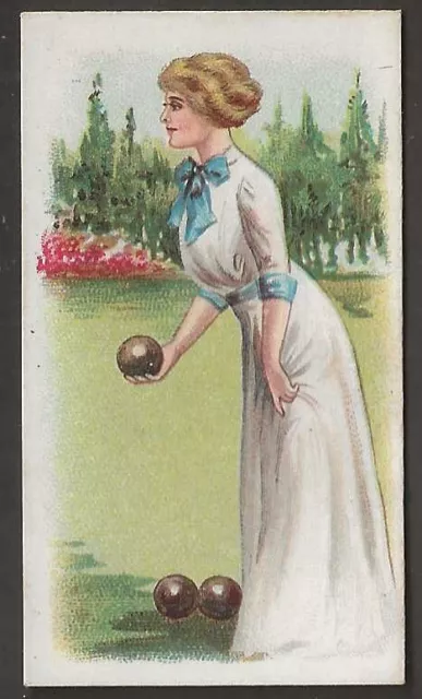 Wills Scissors-Sporting Girls 1913-#04- Bowls