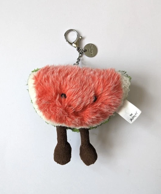 JELLYCAT MELON WATERMELON Plush Keyring Bag Charm Great Condition £19.