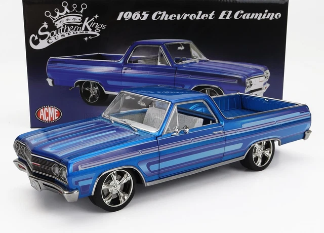 Acme Chevrolet El Camino Pick-Up Custom 1965 Blue Met - 1:18 Model