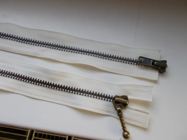 YKK Reißverschluss 2-Wege Teilbar 90 Cm – Olivgrün, Metallzähne, Für Jacken & Taschen