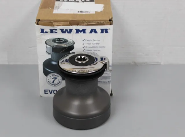 Lewmar 30ST EVO Self Tailing Alloy Winch in Grey – Single Speed Size 30