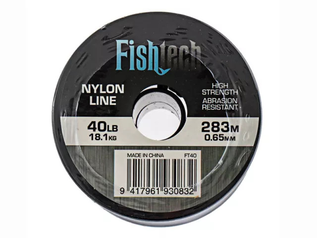 Fishtech 1/4 Pound Mono Line 40lb 283m 3