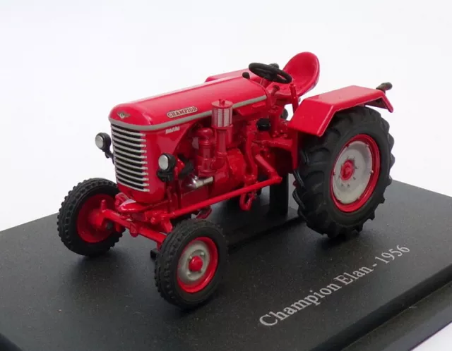 Hachette 1/43 Scale Model Tractor HT080 - 1956 Champion Elan - Red