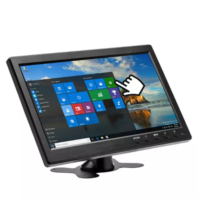 2 Channel LCD Screen HD Display Color Video Input Security Monitor W/Speaker