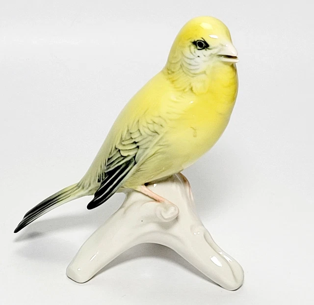KARL ENS Rare Antique Yellow Porcelain Bird Figurine 5" Tall 1920s Germany VGC!