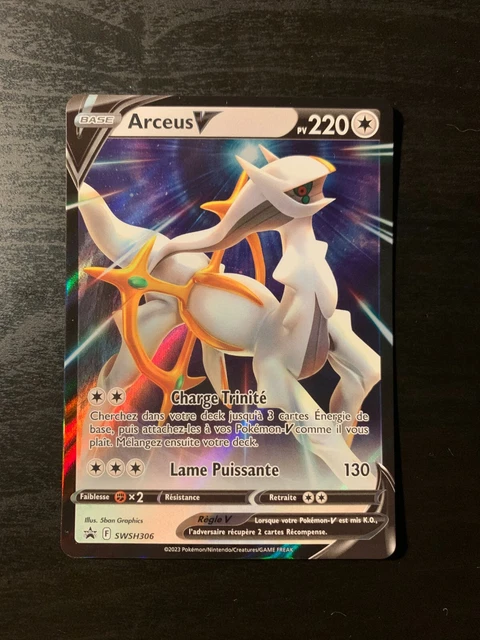 Carte Pokémon Arceus Vstar SWSH307 Epée & Bouclier Promo FR NEUF