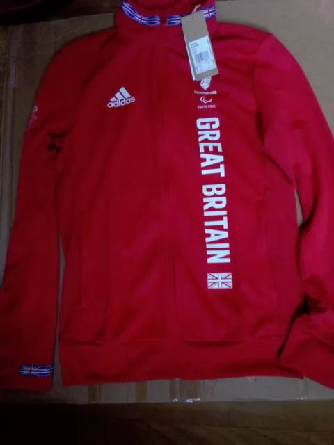 Team GB Paralympics Jacket Adidas  Great Britain Track Top Tokyo 2020 UK 8