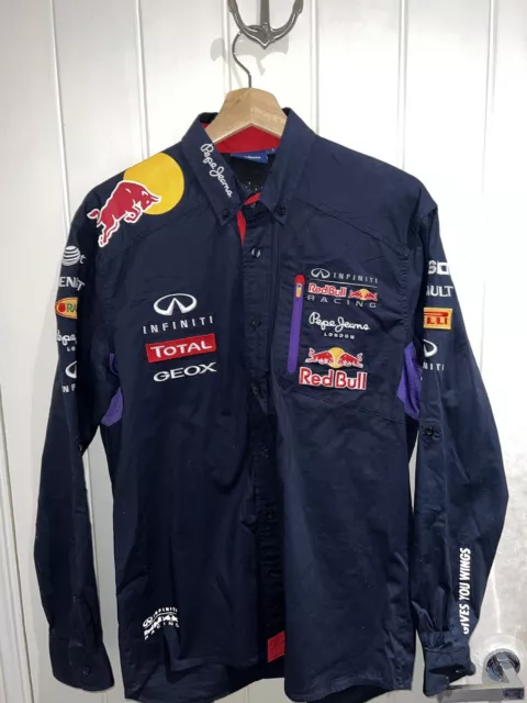 Red Bull Infiniti Pepe Jeans F1 Team Race Shirt "S” Mens Racing Top